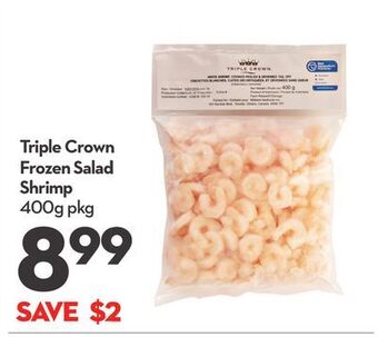 Longo's Triple crown frozen salad shrimp offer
