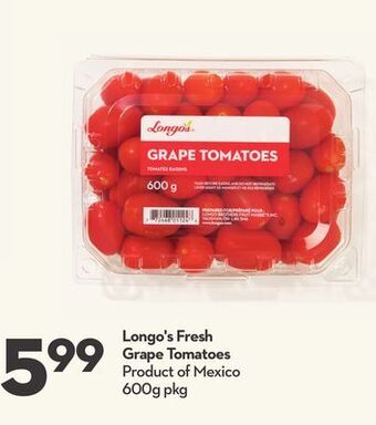 Longo's Longo's fresh grape tomatoes offer