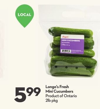 Longo's Longo's fresh mini cucumbers offer