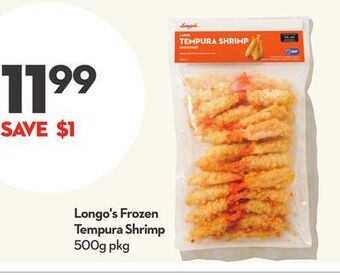 Longo's Longo's frozen tempura shrimp offer