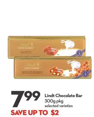 Longo's Lindt chocolate bar offer