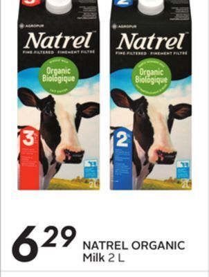 Sobeys Natrel organic milk offer