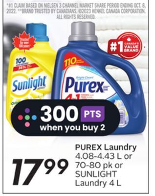 Sobeys Purex laundry offer