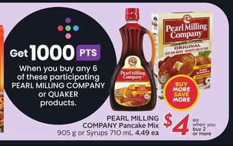 Sobeys Pearl milling company pancake mix offer