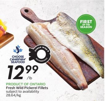 Sobeys Fresh wild pickerel fillets offer