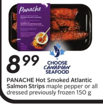 Sobeys Panache hot smoked atlantic salmon strips offer