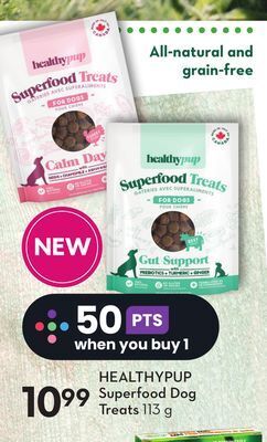 Sobeys Healthypup superfood dog treats offer