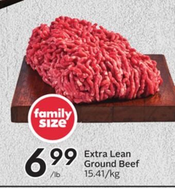 Sobeys Extra lean ground beef offer