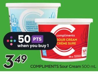Sobeys Compliments sour cream offer