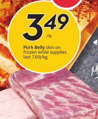 Sobeys Pork belly offer