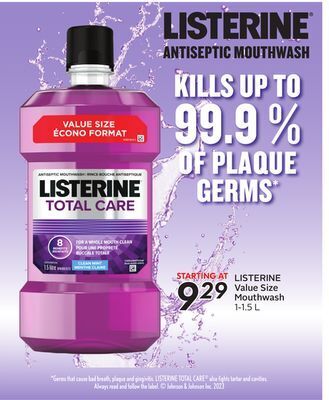 Sobeys Listerine value size mouthwash offer