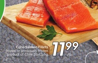 Sobeys Coho salmon fillets offer