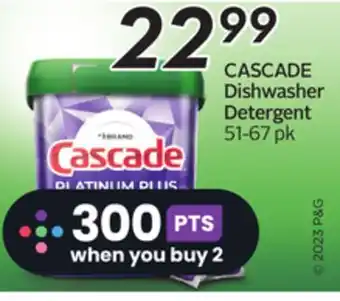 Sobeys Cascade dishwasher detergent offer