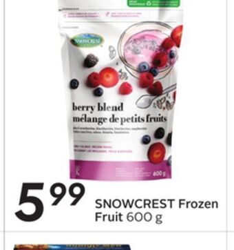 Sobeys Snowcrest frozen fruit offer