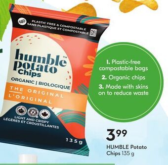 Sobeys Humble potato chips offer