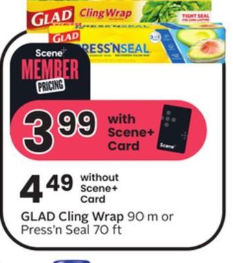 Sobeys Glad cling wrap offer