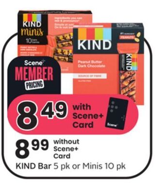 Sobeys Kind bar offer