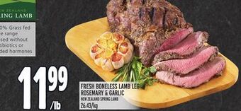 Metro Fresh boneless lamb leg rosemary & garlic offer