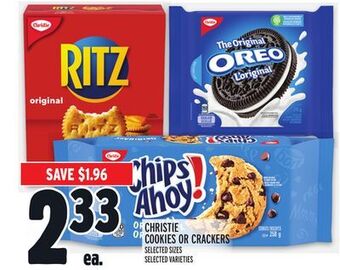Metro Christie cookies or crackers offer