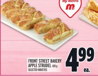 Metro Front street bakery apple strudel offer