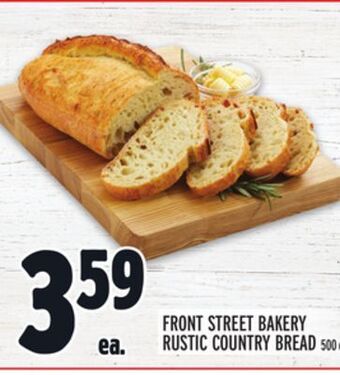 Metro Front street bakery rustic country bread offer