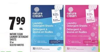 Metro Nature clean laundry detergent sheets offer