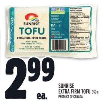 Metro Sunrise extra firm tofu offer