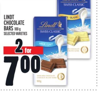 Metro Lindt chocolate bars offer