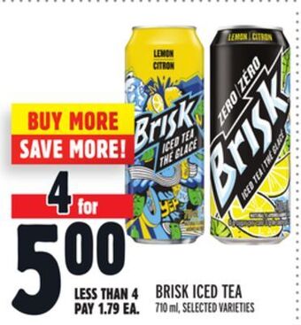 Metro Brisk iced tea offer