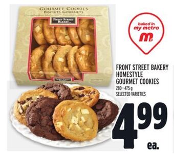 Metro Front street bakery homestyle gourmet cookies offer