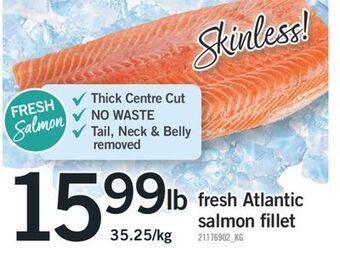 Fortinos Fresh atlantic salmon fillet offer