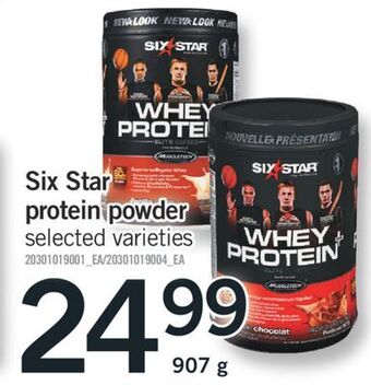 Fortinos Six star protein powder, 907 g offer