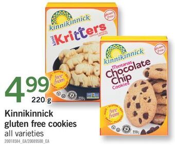 Fortinos Kinnikinnick gluten free cookies offer