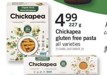 Fortinos Chickapea gluten free pasta, 227 g offer