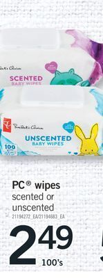 Fortinos Pc® wipes, 100's offer