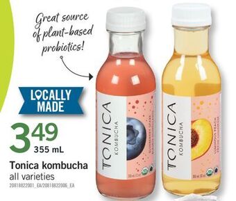 Fortinos Tonica kombucha, 355 ml offer