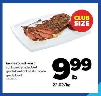Real Canadian Superstore Inside round roast offer