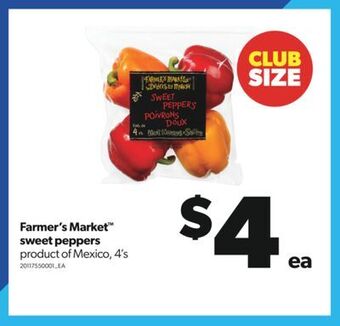 Real Canadian Superstore Farmer's market™ sweet peppers, 4's offer