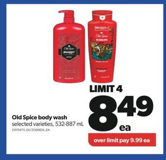 Real Canadian Superstore Old spice body wash, 532-887 ml offer
