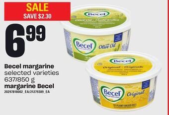 Independent Grocer Becel margarine, 637/850 g offer