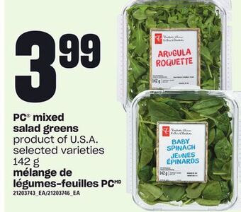 Independent Grocer Pc® mixed salad greens, 142 g offer