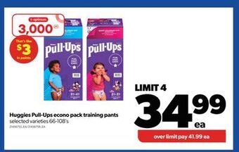 Real Canadian Superstore Huggies pull-ups econo pack training pants, 66-108's offer