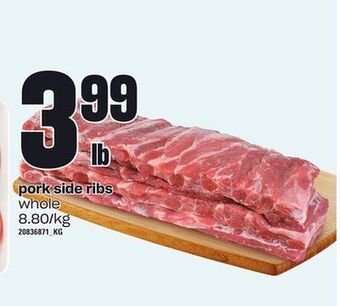 Loblaws Pork side ribs offer
