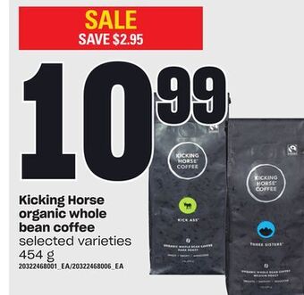 Loblaws Kicking horse organic whole bean coffee, 454 g offer