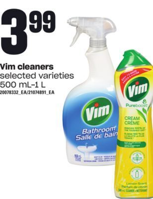 Loblaws Vim cleaners 500 ml-1 l offer