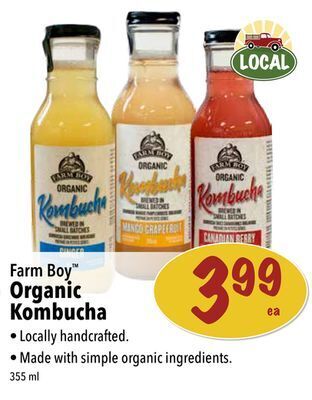 Farm Boy Farm boy™ organic kombucha offer