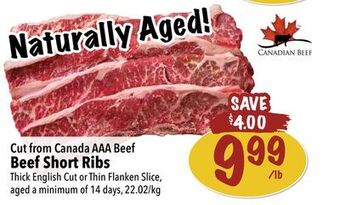 Farm Boy Beef short ribs offer