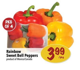 Farm Boy Rainbow sweet bell peppers offer