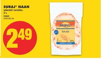 No Frills Suraj® naan, 5's offer