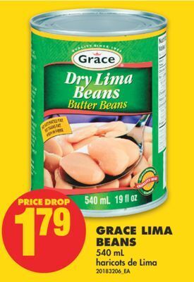 No Frills Grace lima beans, 540 ml offer